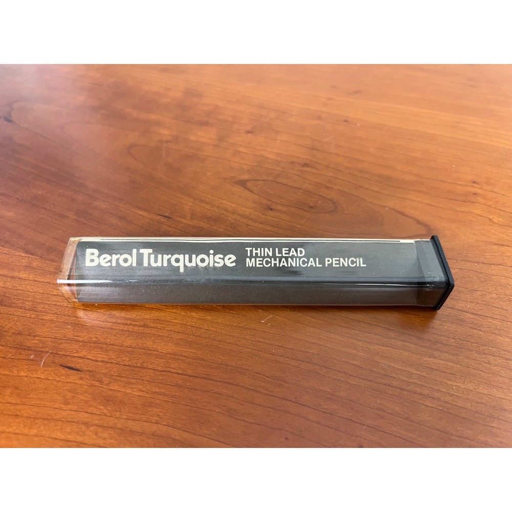 Berol Turquoise TM-5 Mechanical Pencil 0.5mm Blue Vintage Drafting Tool Case